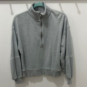 Aerie Oversized Half Zip Sweatshirt